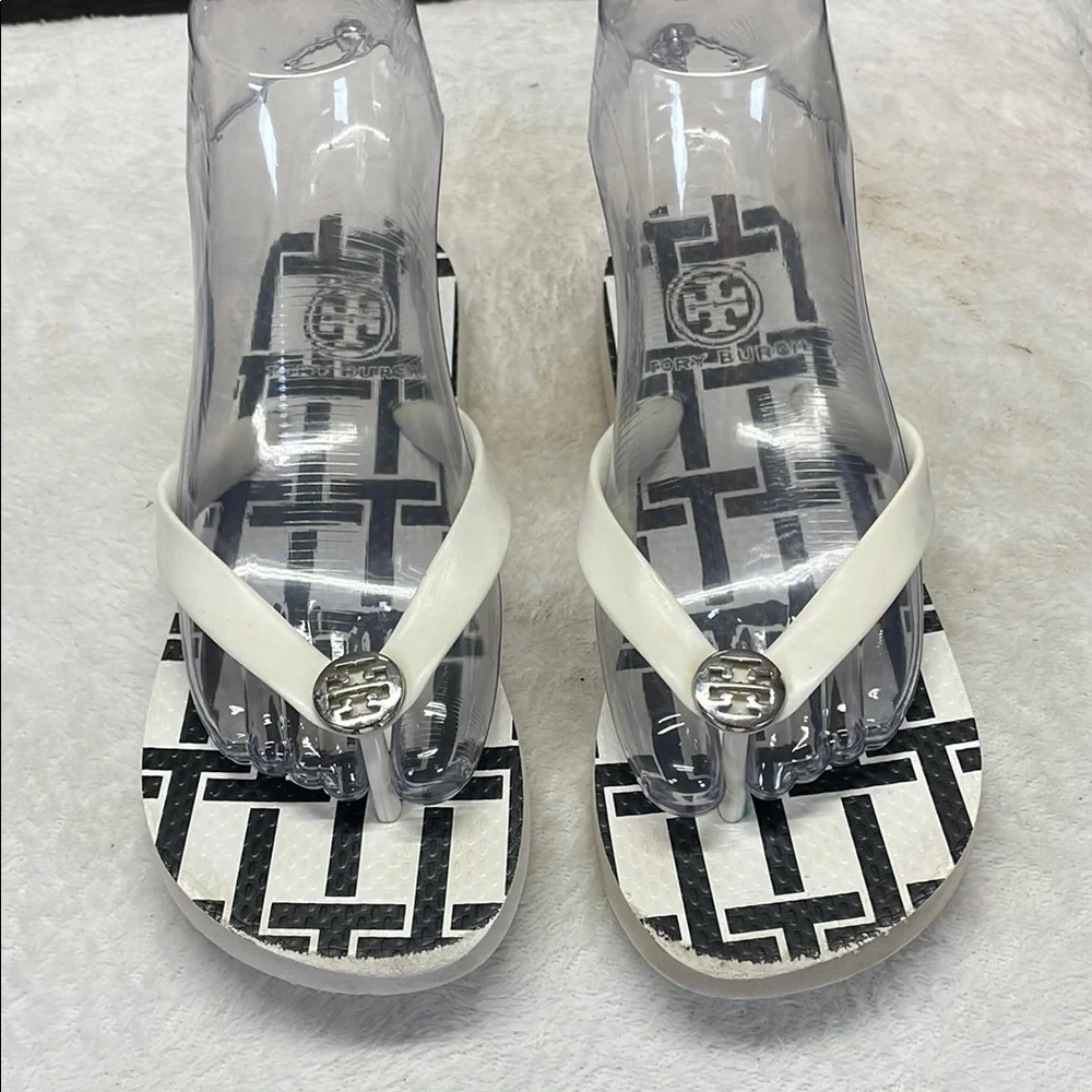 Tory Burch White Girls Slippers‎ Luxurious Comfort